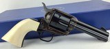 Colt SAA, 4” Barrel, 1 pc. Ivory grips, 45LC, Rarest of the Rare, N.I.B. - 1 of 15