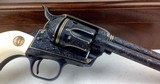 Colt SAA, 44-40, Ivory grips, Angelo Bee Master engraved, Gold Inlays, 3rd gen. - 5 of 15