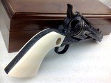 Colt SAA, 44-40, Ivory grips, Angelo Bee Master engraved, Gold Inlays, 3rd gen. - 6 of 15