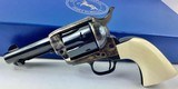 Colt SAA, 3rd Gen. 3 1/2” W/Ejector, 38-40, Ivory grips, N.I.B. Very Rare - 2 of 12