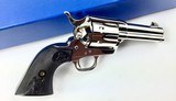 Colt Saa, .45, 3rd gen. Nickel, 3 1/2” Barrel W/Ejector, N.I.B. Unfired, Very Rare - 7 of 13