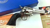 Colt Saa, .45, 3rd gen. Nickel, 3 1/2” Barrel W/Ejector, N.I.B. Unfired, Very Rare - 2 of 13