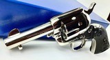 Colt Saa, .45, 3rd gen. Nickel, 3 1/2” Barrel W/Ejector, N.I.B. Unfired, Very Rare - 9 of 13