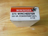 WINCHESTER200 GR. POWER-POINT (S.P.) .375 Winchester SUPER-X - 2 of 4