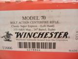 Winchester 70 375 H&H Left Hand Super Express NIB- 1 of 11