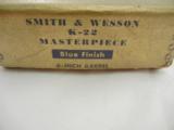 1957 Smith Wesson K22 4 Screw In The Box - 4 of 12
