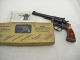 1957 Smith Wesson K22 4 Screw In The Box - 1 of 12