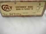 Colt 1911 Government Nickel Series 70 NIB - 2 of 6