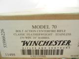 Winchester 70 Classic Featherweight SS 270 NIB - 1 of 11