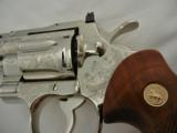 Colt Python 4 Inch Nickel Factory Engraved NIB - 5 of 10