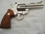 Colt Python 4 Inch Nickel Factory Engraved NIB - 6 of 10
