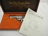 Colt Python 4 Inch Nickel Factory Engraved NIB - 1 of 10