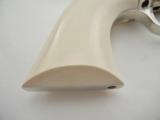 Colt SAA 45 4 3/4 Ivory Nickel Custom Shop NIB - 5 of 8