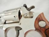 1982 Smith Wesson 34 4 Inch Round Butt Nickel - 3 of 8
