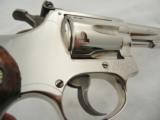 1982 Smith Wesson 34 4 Inch Round Butt Nickel - 5 of 8