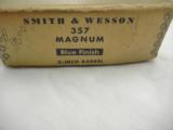 1955 Smith Wesson Pre 27 Bright Blue In The Box - 2 of 12