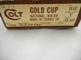 Colt 1911 Gold Cup Series 70 NIB - 2 of 7