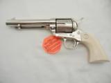 Colt SAA 45 Nickel Ivory Custom Shop NIB - 3 of 5