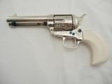 Colt SAA 45 Birdhead Ivory Factory Engraved NIB - 4 of 11