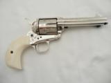 Colt SAA 45 Birdhead Ivory Factory Engraved NIB - 8 of 11