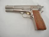 1981 Browning Hi Power Belgium Nickel - 1 of 6