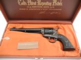 Colt SAA 45 Factory C Engraved New In Case - 1 of 16