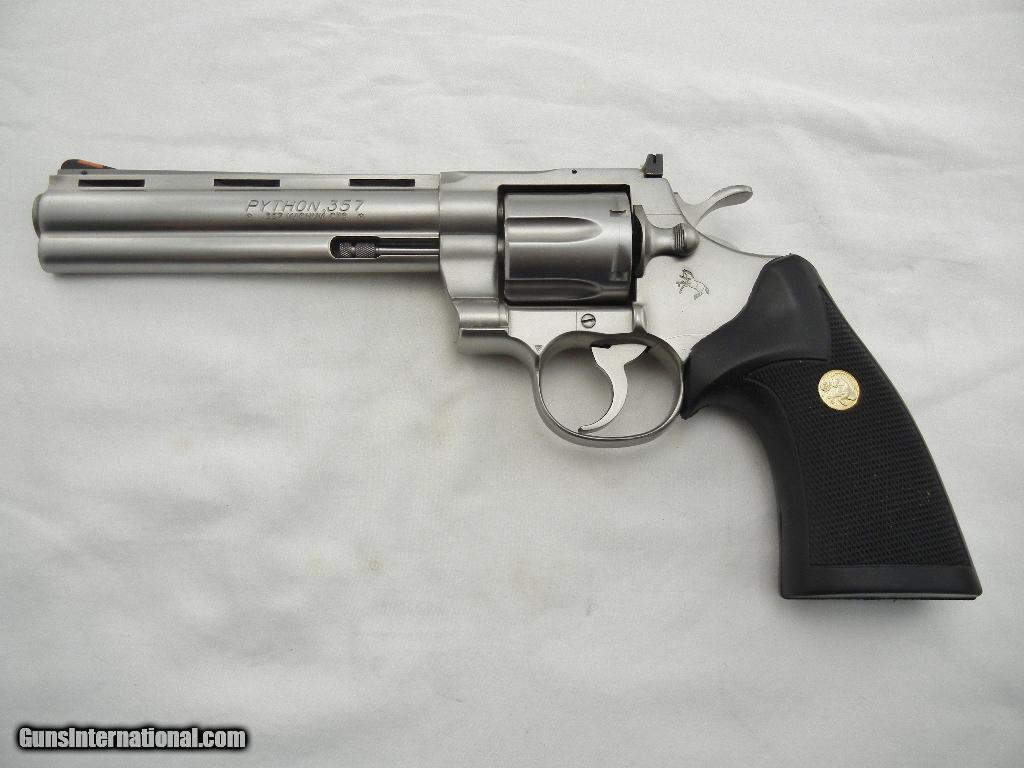 Colt Python 6 Inch Stainless 357