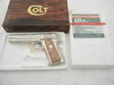 Colt 1911 Series 70 Nickel New In The Box - 1 of 6