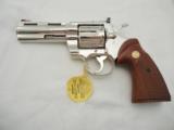 Colt Python 4 Inch Nickel Custom Shop NIB - 3 of 7