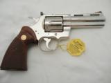 Colt Python 4 Inch Nickel Custom Shop NIB - 4 of 7