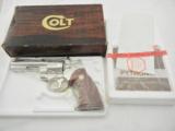 Colt Python 4 Inch Nickel Custom Shop NIB - 1 of 7