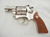 1983 Smith Wesson 34 2 Inch Nickel Kit Gun - 1 of 8
