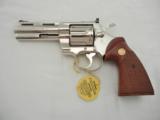 Colt Python 4 Inch Nickel Custom Shop NIB - 3 of 6