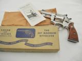 1950 Smith Wesson Pre 27 3 1/2 Nickel In The Box
