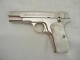 1923 Colt 1903 32 Hamerless Automatic Nickel " SCARCE " - 1 of 10