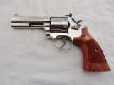 1980 Smith Wesson 586 4 Inch Nickel 357 - 1 of 8