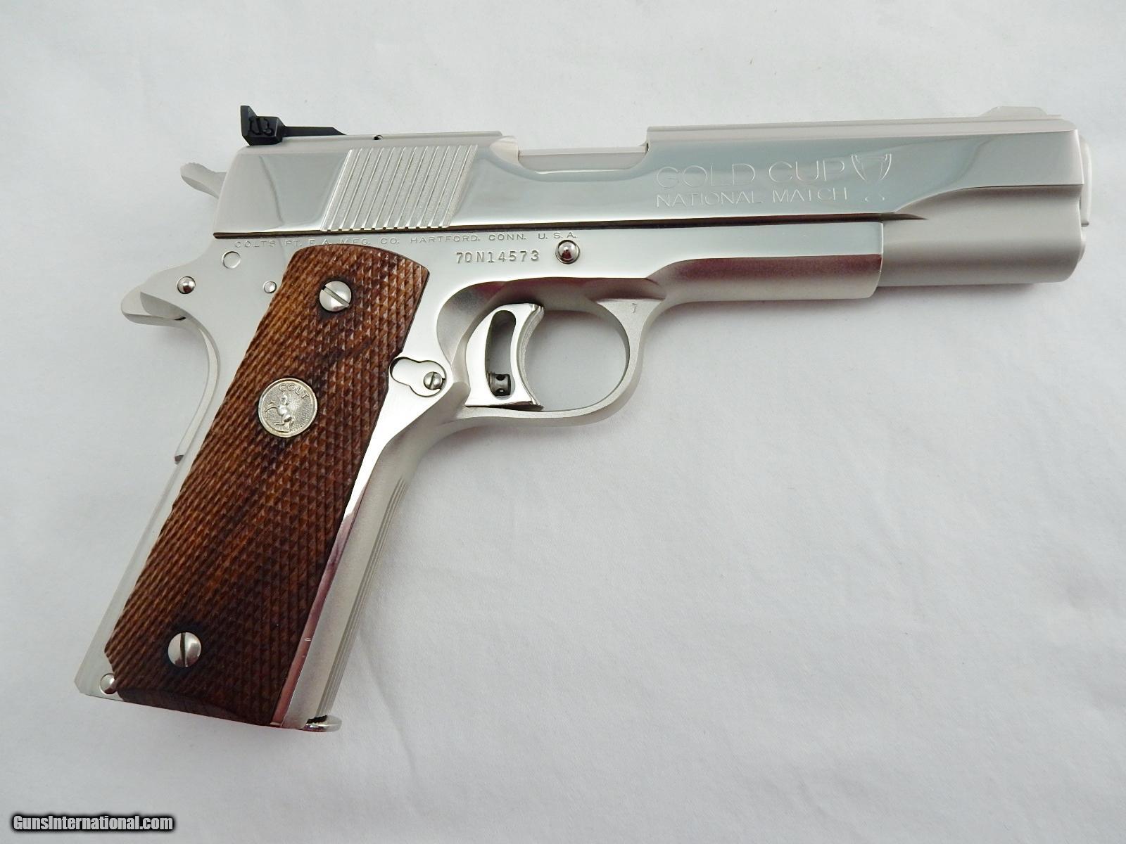 Colt 1911 Gold Cup Series 70 Nickel