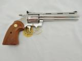 1986 Colt Diamondback 38 6 Inch Nickel NIB
" SUPER RARE CONFIGURATION "
One of the most difficult snake guns to locate.
- 4 of 8