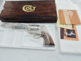  1981 Colt SAA 7 1/2 Nickel 357 NIB - 1 of 5