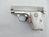 1930 Colt 1908 Vest Pockel Nickel Pearl With Box((( RARE ))) - 4 of 12