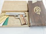 1974 Colt 1911 Government Nickel In The Box - 1 of 11