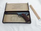 1942 Colt Woodsman Target In The Box Pre War - 1 of 11