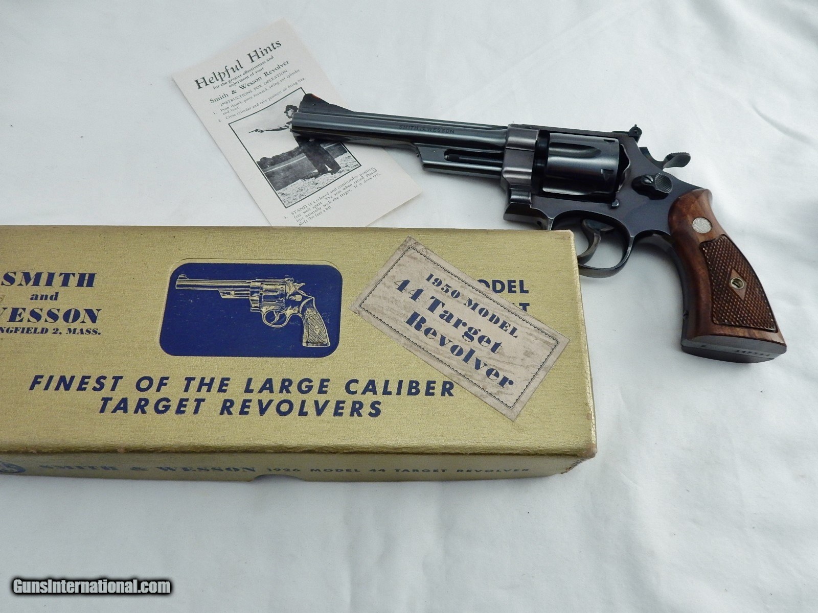 1956 Smith Wesson Pre 24 1950 Target In The Box