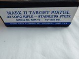 1991 Ruger Mark II 10 Inch Stainless In The Box - 2 of 11