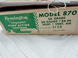 1966 Remington 870 20 SA Skeet In The Box 
