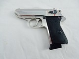 1971 Walther PPK/S Factory Nickel 380
" RARE " - 1 of 10