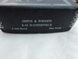 1955 Smith Wesson K22 Pre 17 In The Box - 2 of 11