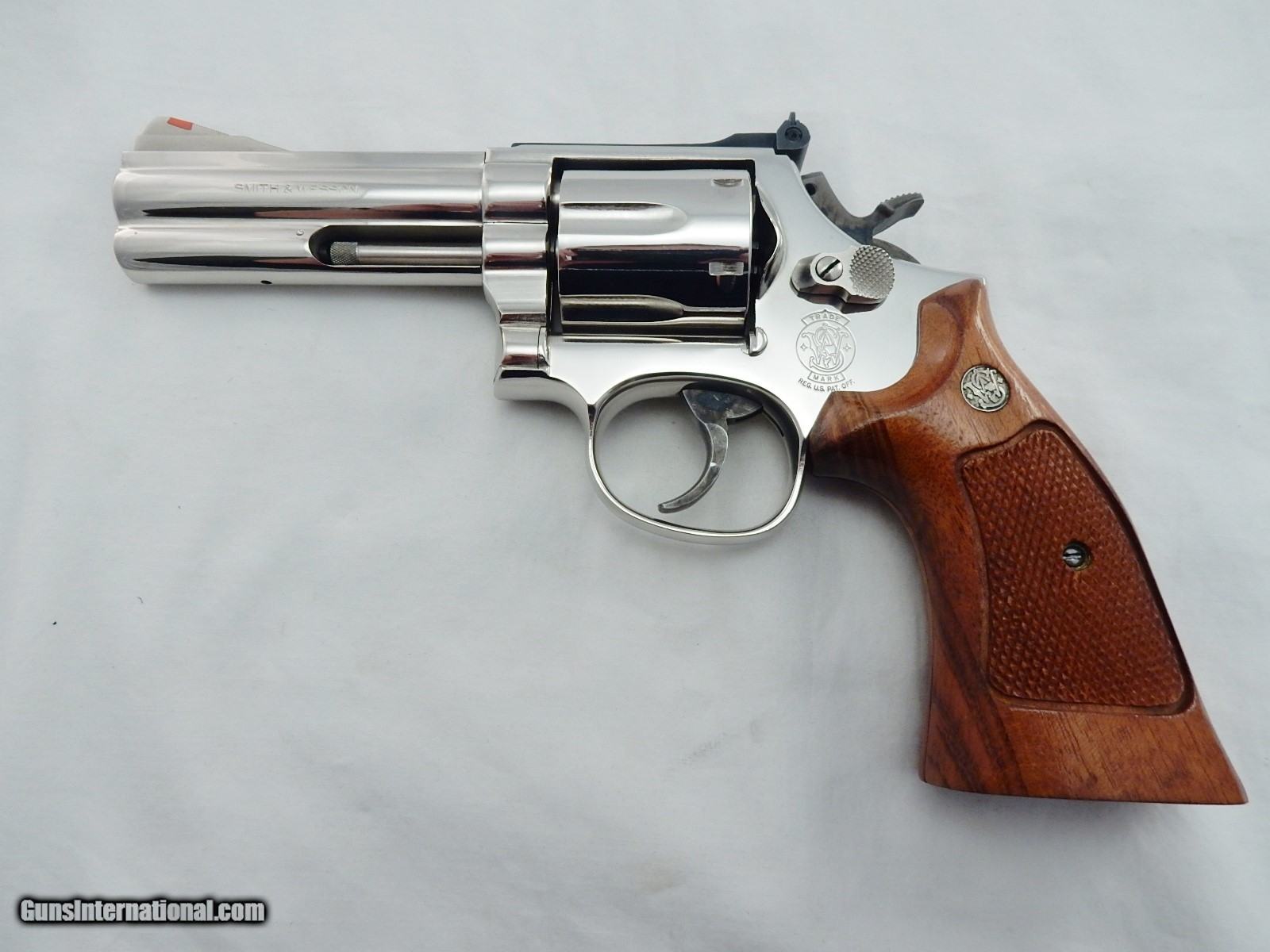 1985 Smith Wesson 586 4 Inch Nickel 357