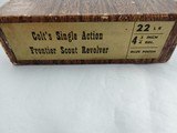 1960 Colt Frontier Scout NIB With Letter - 3 of 7