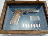 Colt 1911 Middle Eastern Theater Nickel New In CasePRE 70 SERIES - 1 of 5